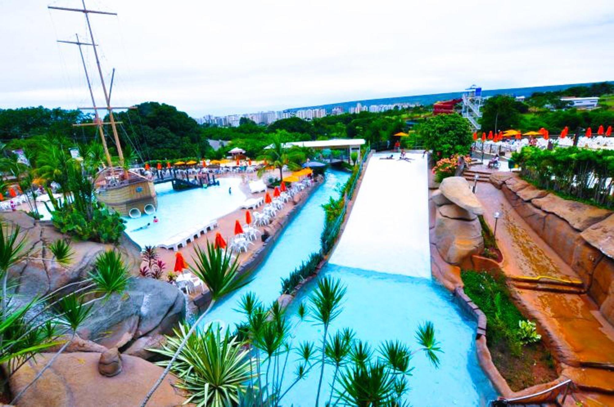 Lacqua Diroma Oficial - Diroma Acqua Park Incluido - Com Roupa De Cama E Banho Caldas Novas Exteriör bild